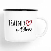 Emaille Tasse Trainer Vintage 300ml