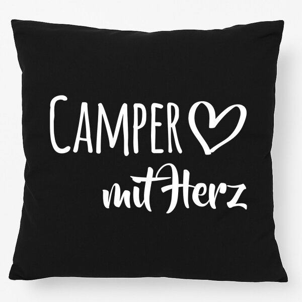 Kissen Camper mit Herz 40x40cm