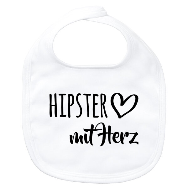 Baby Lätzchen Hipster mit Herz