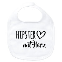 Baby Lätzchen Hipster mit Herz