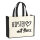 Jutetasche Hipster mit Herz 21 Liter Black