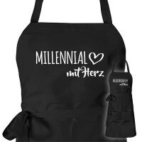 Schürze Millennial mit Herz