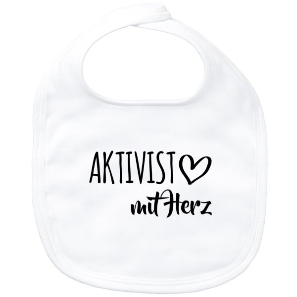 Baby Lätzchen Aktivist mit Herz