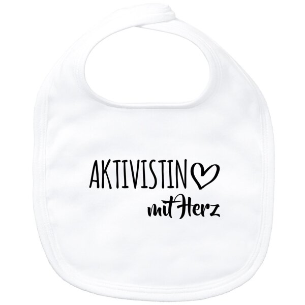 Baby Lätzchen Aktivistin mit Herz