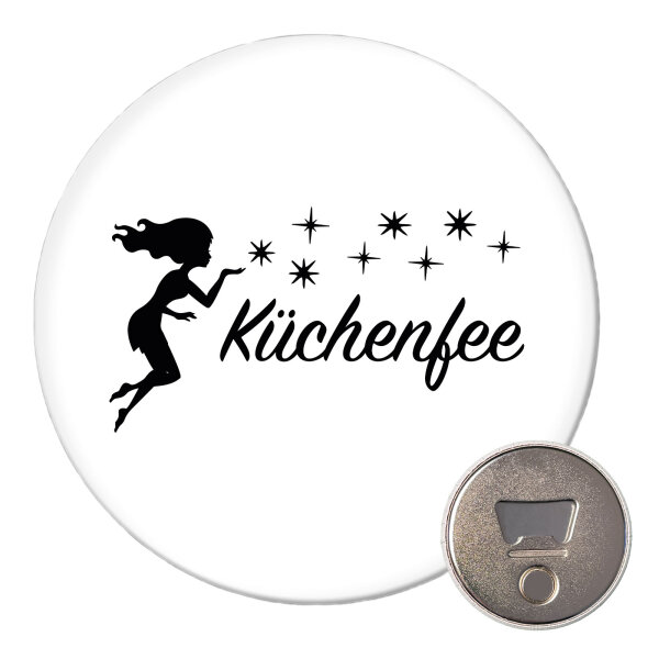 Magnet Küchenfee Sternenstaub 59mm Kühlschrankmagnet Flaschenöffner