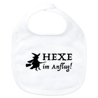 Baby Lätzchen Hexe im Anflug