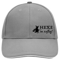 Baseball Cap Hexe im Anflug Dark Grey/White