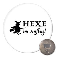 Magnet Hexe im Anflug 59mm Kühlschrankmagnet Flaschenöffner