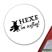 Aufkleber Hexe im Anflug 10cm Sticker