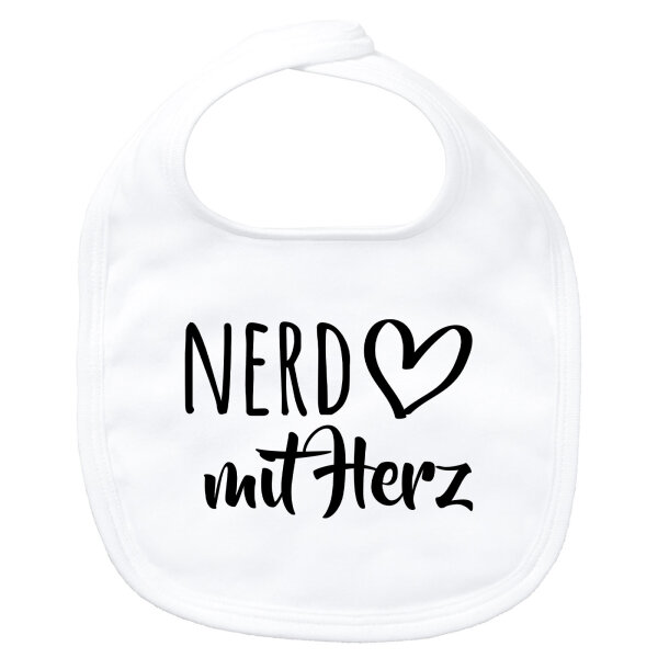 Baby Lätzchen Nerd mit Herz