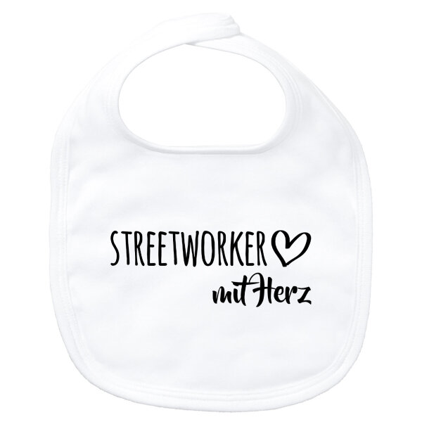 Baby Lätzchen Streetworker mit Herz
