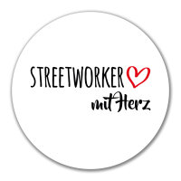 Aufkleber Streetworker mit Herz 10cm Sticker