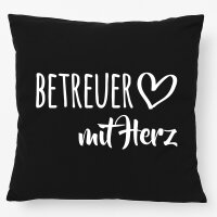 Kissen Betreuer mit Herz 40x40cm