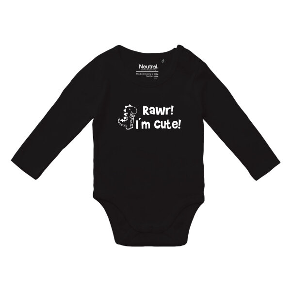 Babybody T-Rex I`m cute, Bio-Baumwolle