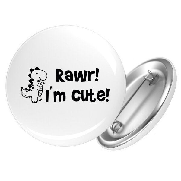 Button T-Rex I`m cute