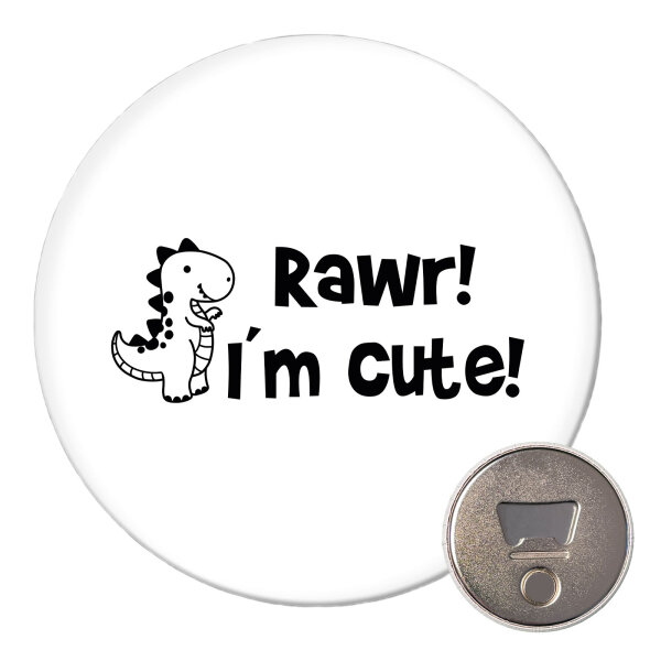 Magnet T-Rex I`m cute 59mm Kühlschrankmagnet Flaschenöffner
