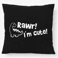 Kissen Brachiosaurus I`m cute 40x40cm