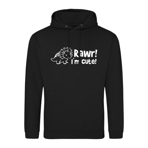 Unisex Hoodie Triceratops I`m cute Größe S-3XL
