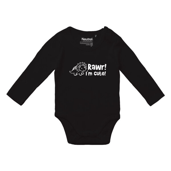 Babybody Triceratops I`m cute, Bio-Baumwolle