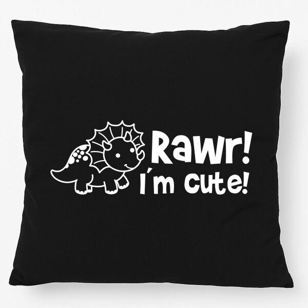 Kissen Triceratops I`m cute 40x40cm