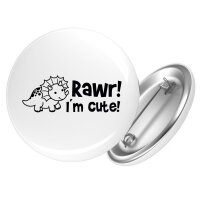 Button Triceratops I`m cute