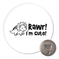 Magnet Triceratops I`m cute 59mm Kühlschrankmagnet...