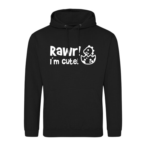 Unisex Hoodie Baby Dino I`m cute Größe S-3XL