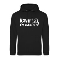 Unisex Hoodie Baby Dino I`m cute Größe S-3XL