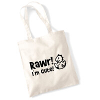 Jutebeutel Baby Dino I`m cute 10 Liter