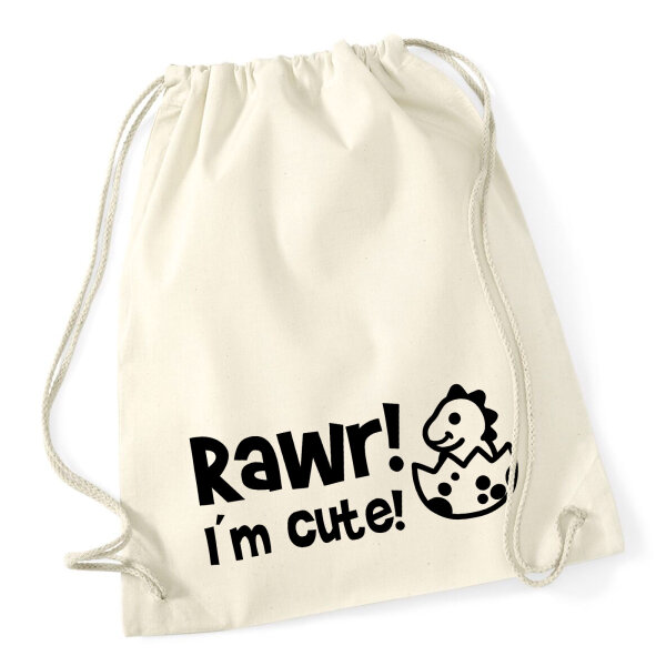 Turnbeutel Baby Dino I`m cute 12 Liter