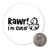 Magnet Baby Dino I`m cute 59mm Kühlschrankmagnet...