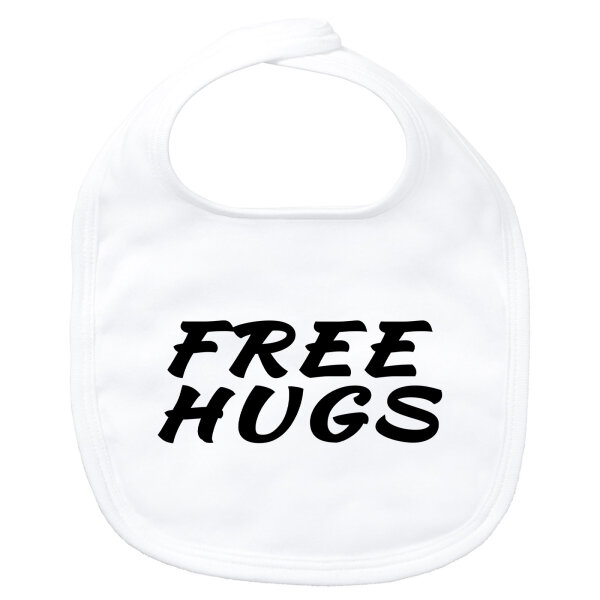 Baby Lätzchen Free Hugs Schriftzug