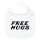 Baby Lätzchen Free Hugs Schriftzug Klettverschluss