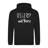 Unisex Hoodie Ossi mit Herz Größe S-3XL