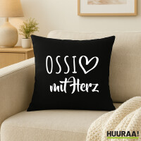 Kissen Ossi mit Herz 40x40cm