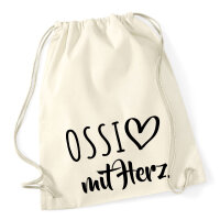 Turnbeutel Ossi mit Herz 12 Liter