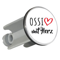 Waschbeckenstöpsel Ossi mit Herz 4cm Abflussstopfen