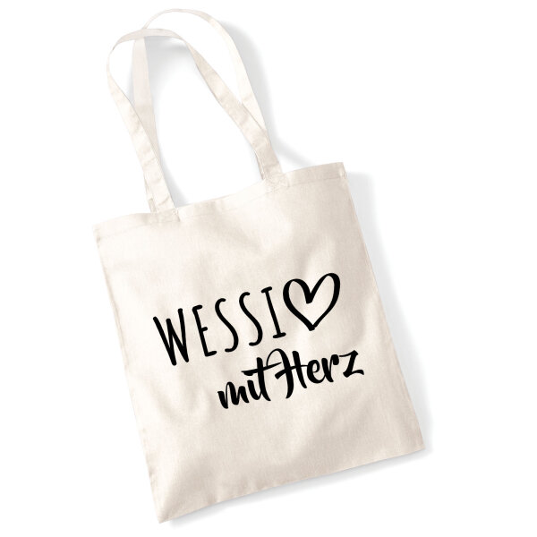 Jutebeutel Wessi mit Herz 10 Liter