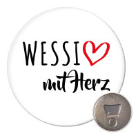 Magnet Wessi mit Herz 59mm Kühlschrankmagnet...
