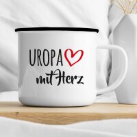 Emaille Tasse Uropa Vintage 300ml