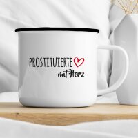 Emaille Tasse Prostituierte Vintage 300ml