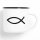 Emaille Tasse Fische Symbol Vintage 300ml