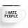 Emaille Tasse I HATE PEOPLE Vintage 300ml