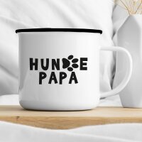 Emaille Tasse Hundepapa Vintage 300ml