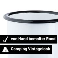 Emaille Tasse Hundepapa Vintage 300ml