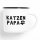 Emaille Tasse Katzenpapa Vintage 300ml