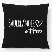 Kissen Sauerländer mit Herz 40x40cm