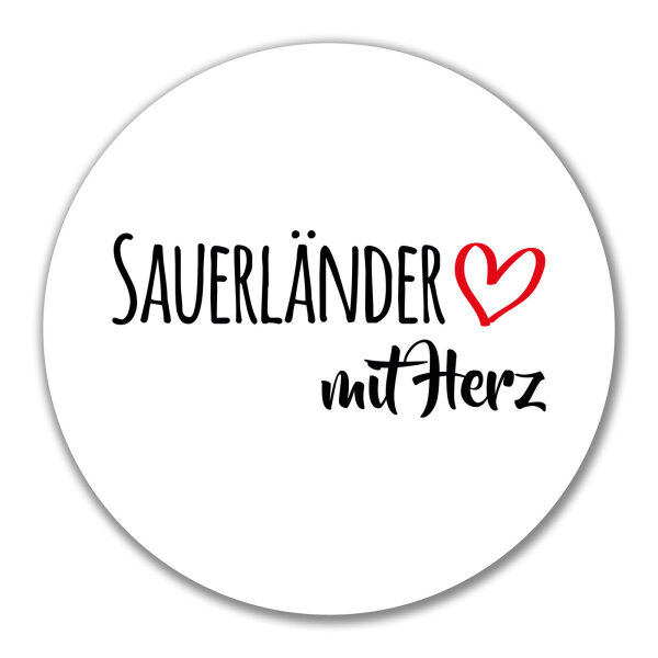 Aufkleber Sauerländer mit Herz 10cm Sticker