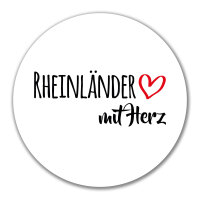 Aufkleber Rheinländer mit Herz 10cm Sticker