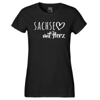 Damen T-Shirt Sachse mit Herz Größe XS-XXL